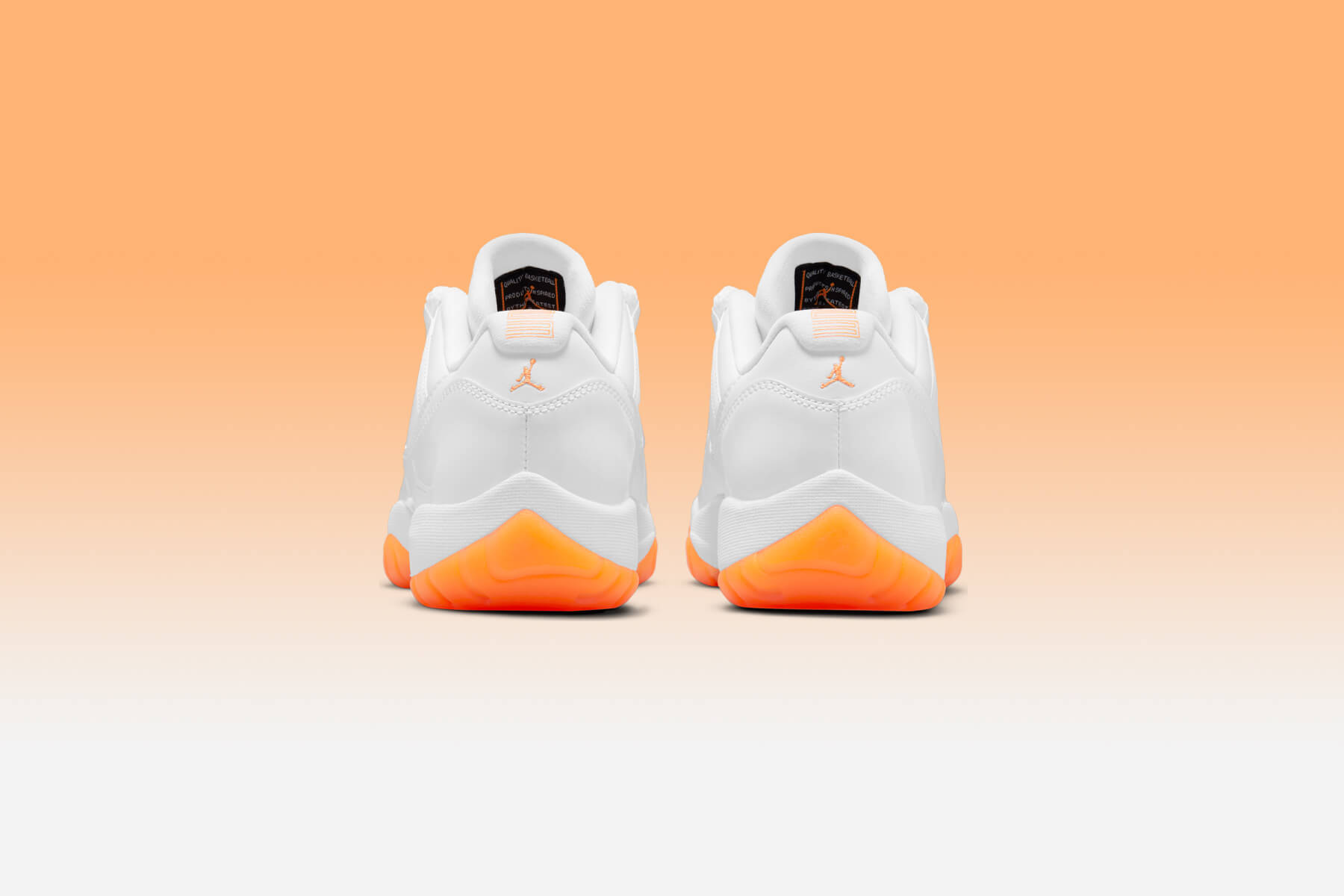 Women's Air Jordan 11 Retro Low - White/Bright Citrus