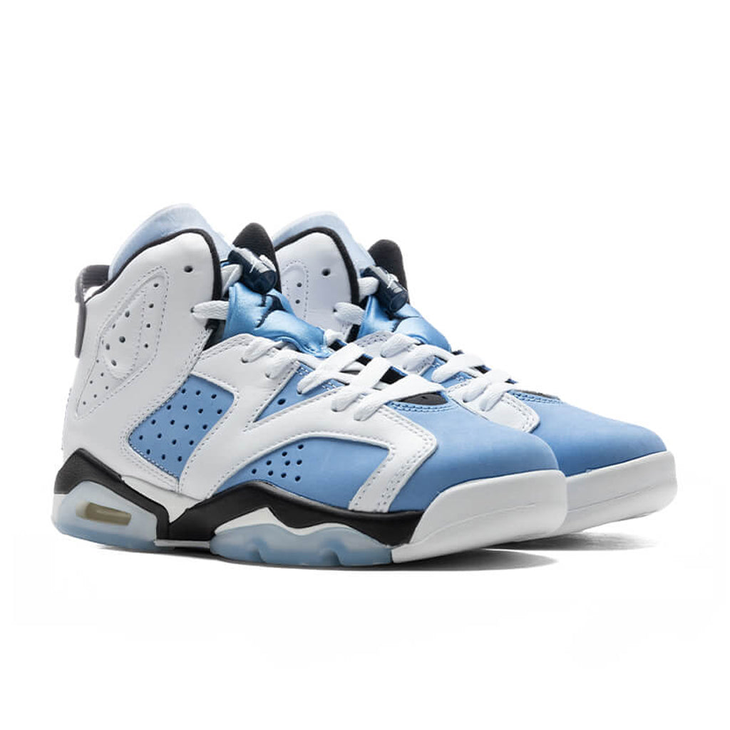 Air Jordan 6 Retro "UNC" (GS) - University Blue/White/Black/College Navy