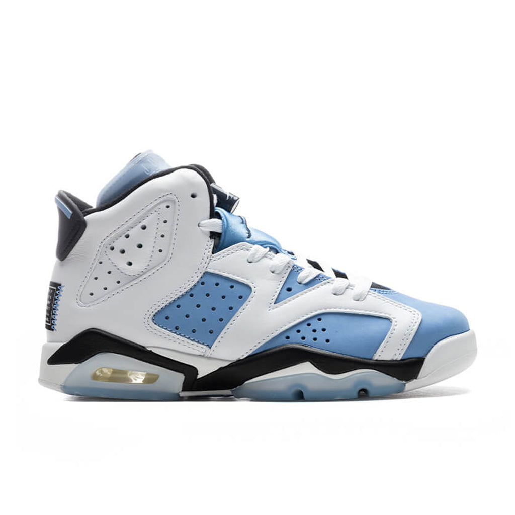 Air Jordan 6 Retro "UNC" (GS) - University Blue/White/Black/College Navy