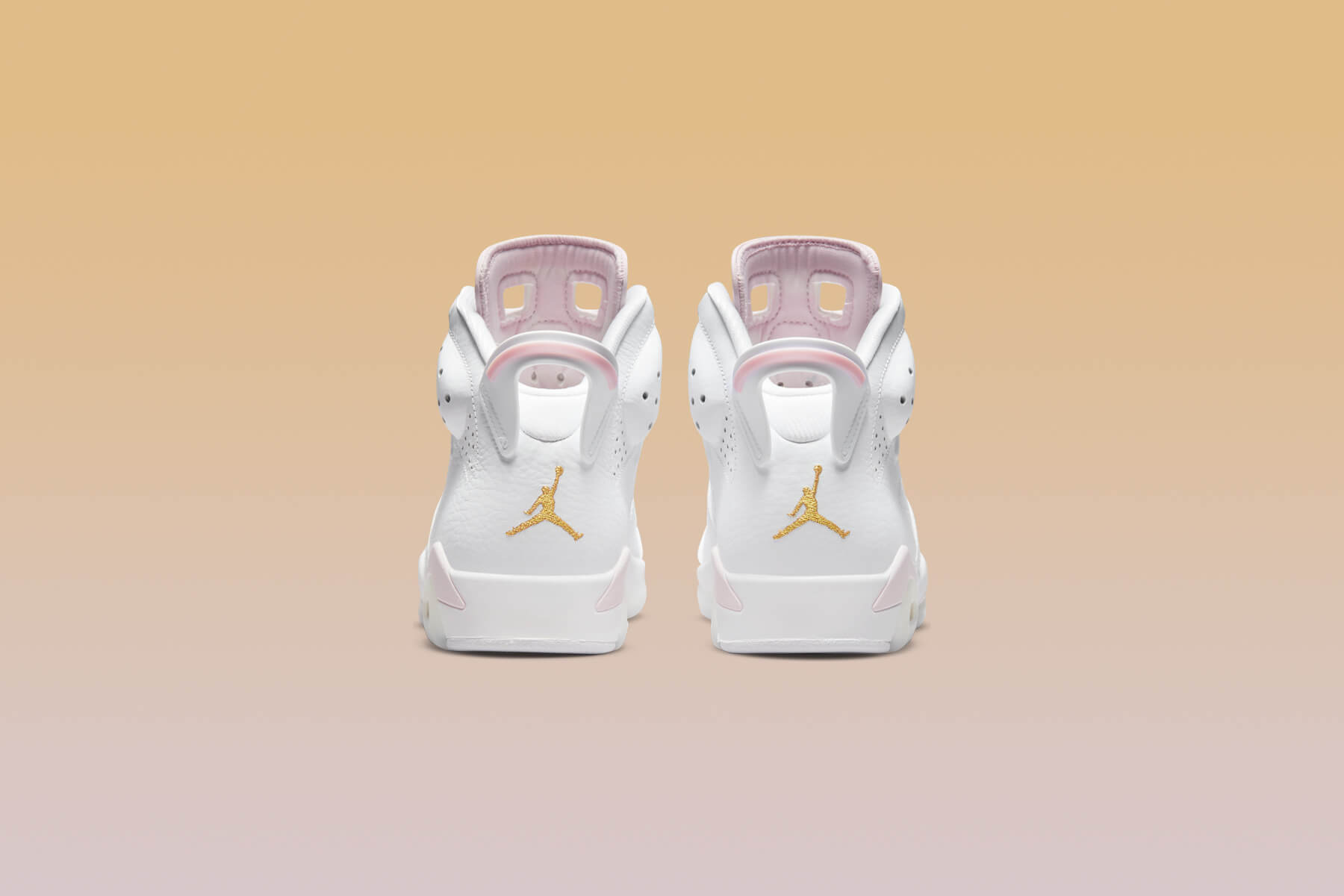 Women's Air Jordan 6 Retro 'Gold Hoops' - White/Metallic Gold