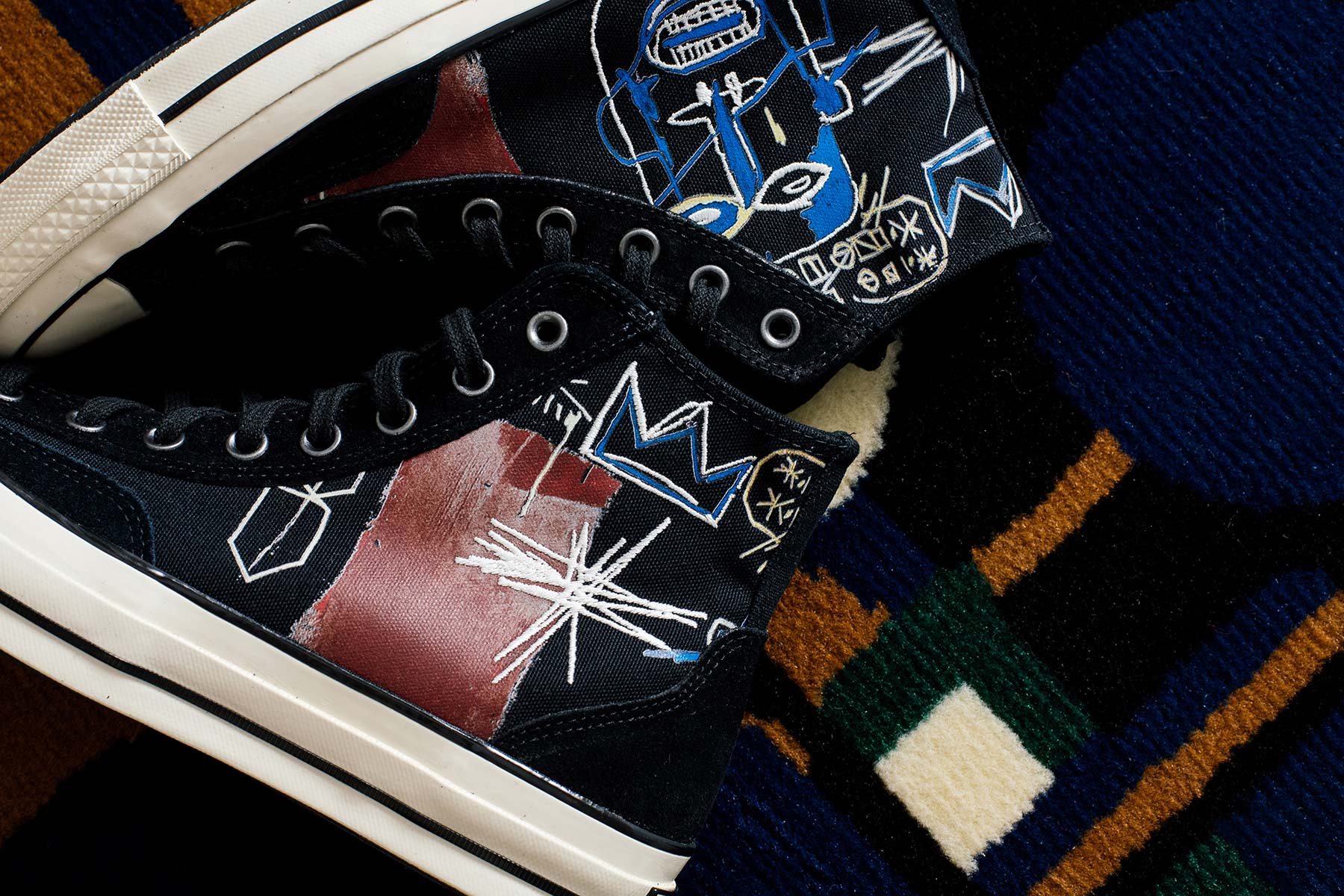 Converse x Jean-Michel Basquiat Chuck 70 Hi - Black/Multi/Egret