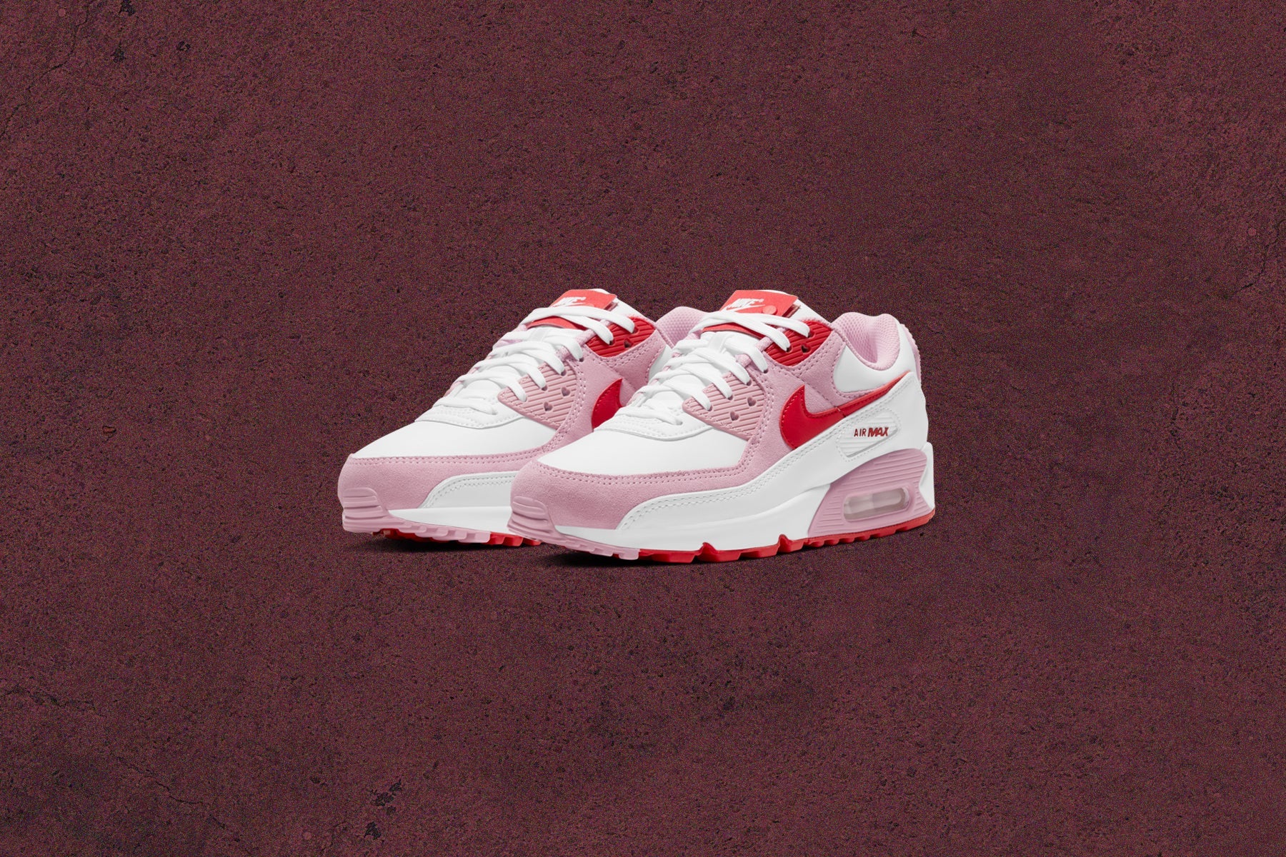 Women's Air Max 90 "V-Day" - White/University Red