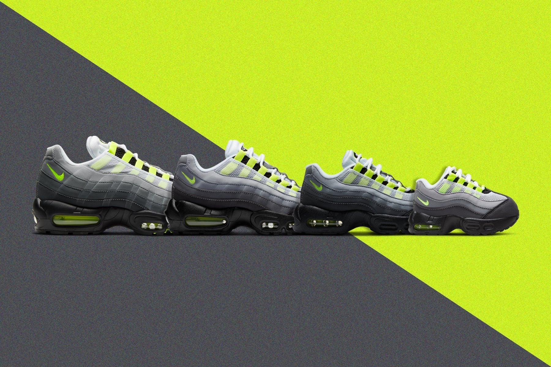Air Max 95 OG (PS) - Black/Neon Yellow