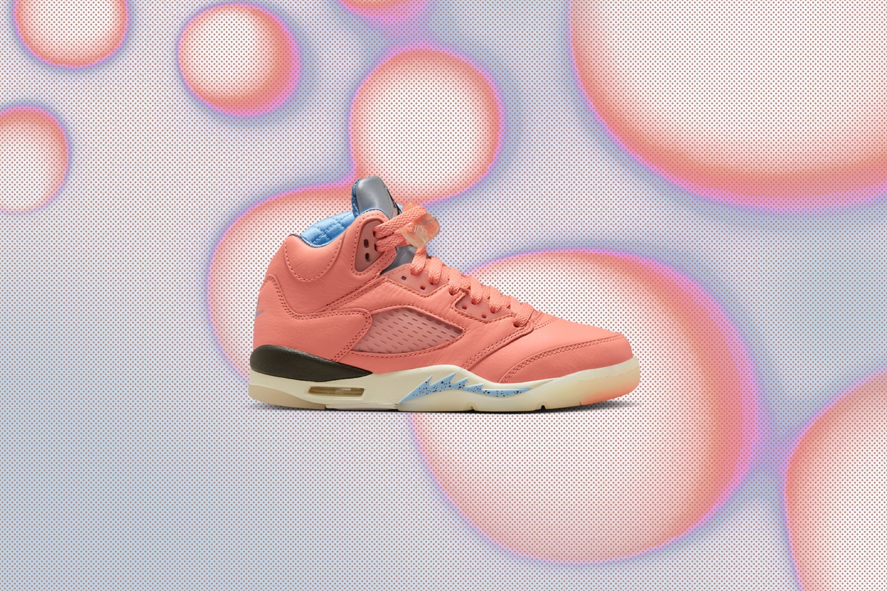 DJ Khaled x Air Jordan 5 Retro SP (GS) - Crimson Bliss/Leche Blue/Sail