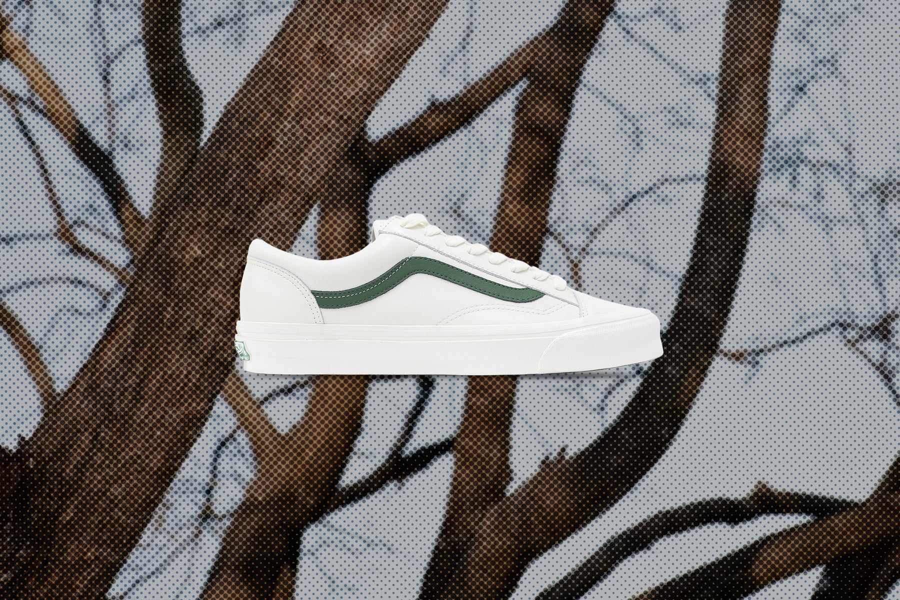 Vans Vault x Museum of Peace & Quiet OG Style 36 LX - Marshmallow/Green