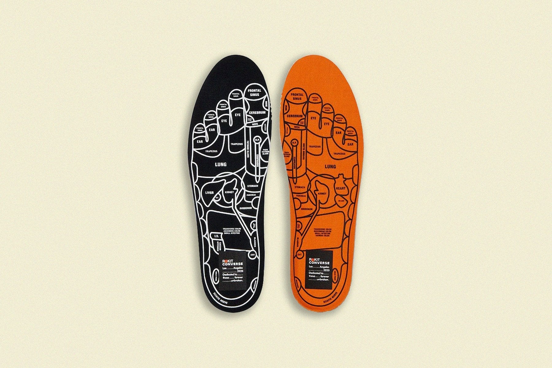 Converse x Rokit Pro Leather Ox "Orange Pop" - White/Optical White