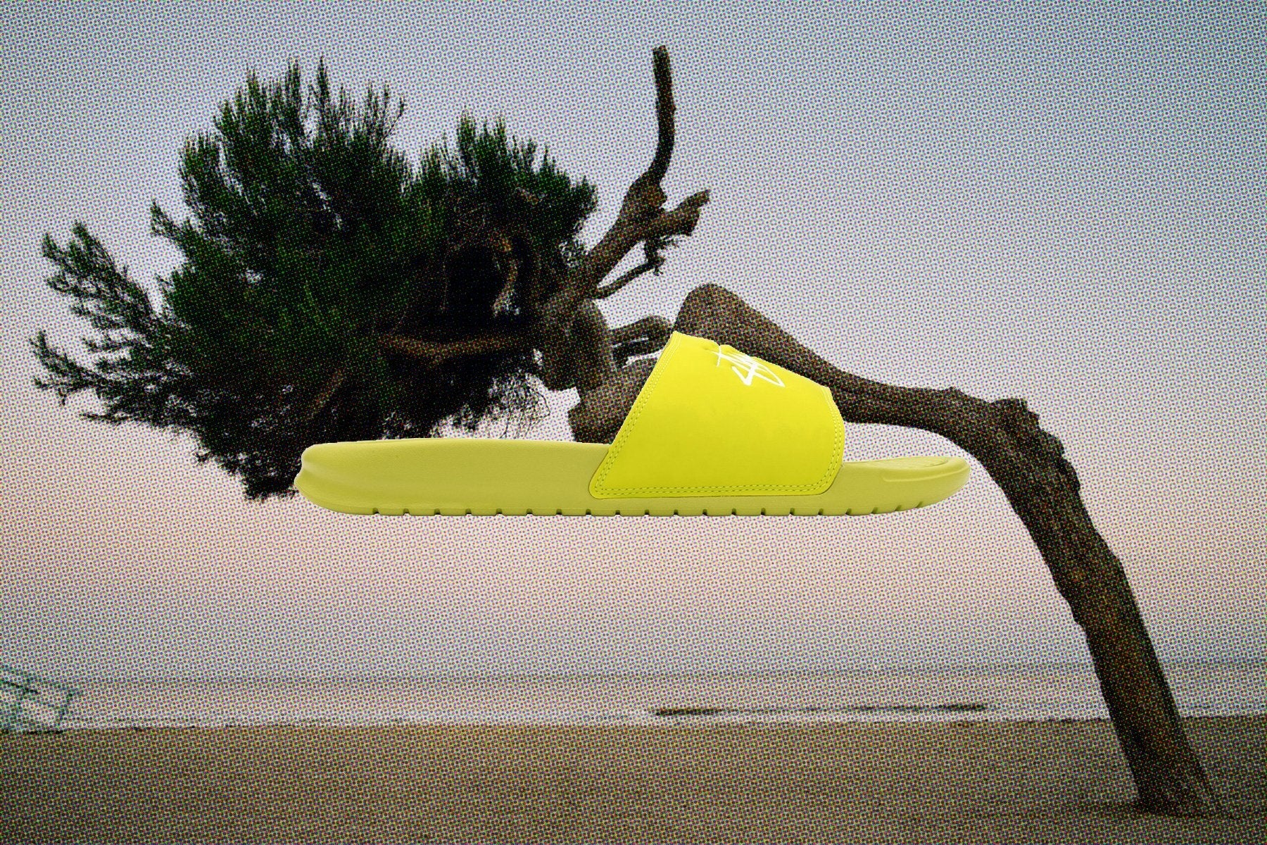 Nike x Stussy Benassi - Bright Cactus